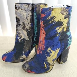 ASOS multicolor jacquard boots